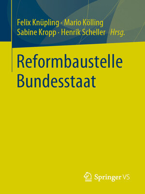 cover image of Reformbaustelle Bundesstaat